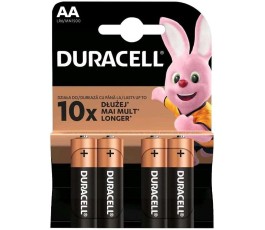 4 x Duracell AA Plus Alkaline (se 4 bateriemi) 4 tužkových baterií