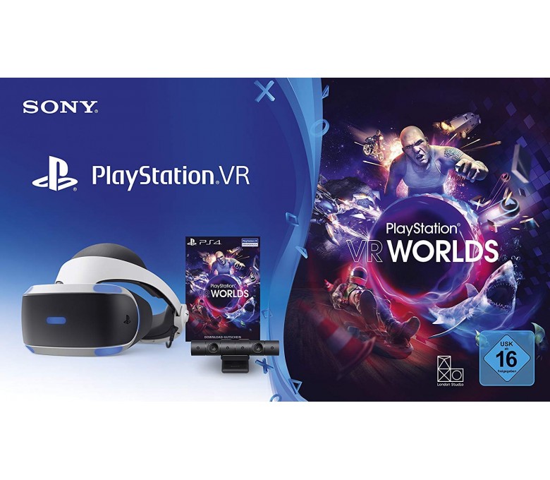 Sony Playstation VR V2 + Kamera V2 + VR Worlds (PS4/PS5) - SonyVR2